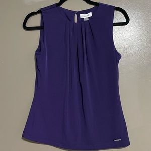 Calvin Klein purple sleeveless top